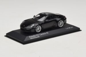 Porsche 911 992 Carrera 4S Sort Metallic Minichamps 1:43 410069320 Metal — billede 2 af 5