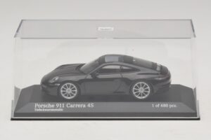 Porsche 911 992 Carrera 4S Sort Metallic Minichamps 1:43 410069320 Metal — billede 4 af 5