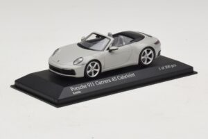 Porsche 911 992 Carrera 4S Cabriolet Grå Minichamps 1:43 410069331 Metal — billede 2 af 5