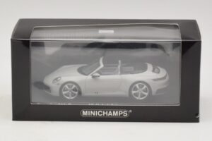 Porsche 911 992 Carrera 4S Cabriolet Grå Minichamps 1:43 410069331 Metal — billede 5 af 5