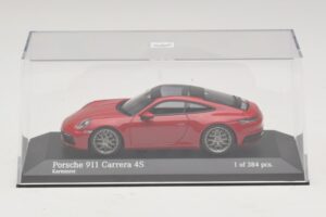 Porsche 911 992 Carrera 4S Rød Minichamps 1:43 410069321 Metal — billede 4 af 5