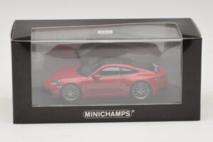 Porsche 911 992 Carrera 4S Rød Minichamps 1:43 410069321 Metal — billede 5 af 5