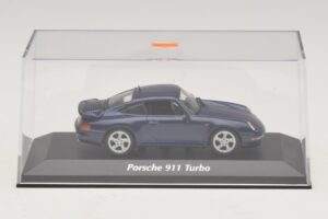 Porsche 911 993 Turbo Blue Metallic Maxichamps 1:43 940069201 Metal — billede 5 af 5