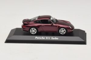 Porsche 911 993 Turbo Rød Metallic Maxichamps 1:43 940069200 Metal