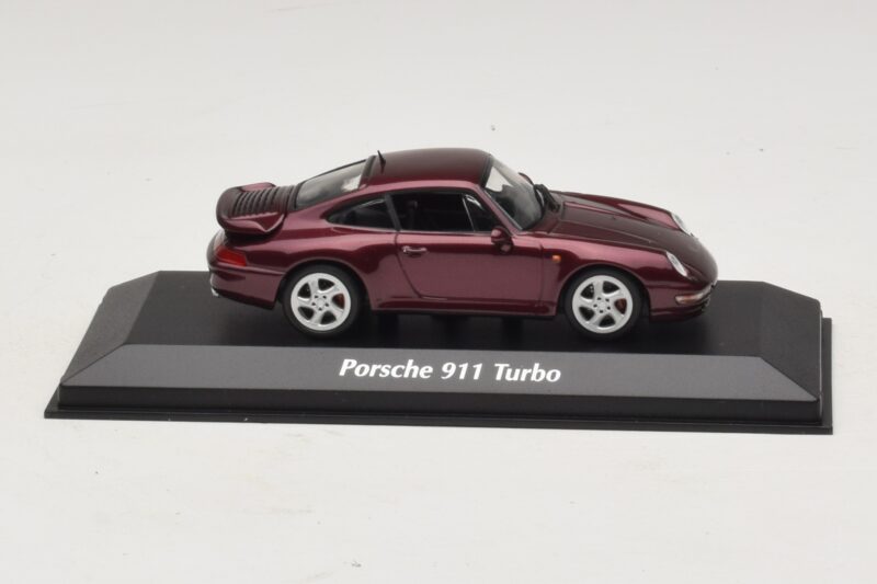 Porsche 911 993 Turbo Rød Metallic Maxichamps 1:43 940069200 Metal