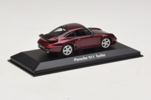 Porsche 911 993 Turbo Rød Metallic Maxichamps 1:43 940069200 Metal — billede 2 af 5