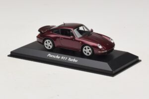 Porsche 911 993 Turbo Rød Metallic Maxichamps 1:43 940069200 Metal — billede 3 af 5
