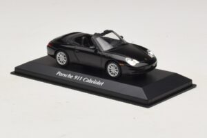 Porsche 911 996 Cabriolet Sort Metallic Maxichamps 1:43 940061030 Metal — billede 3 af 5