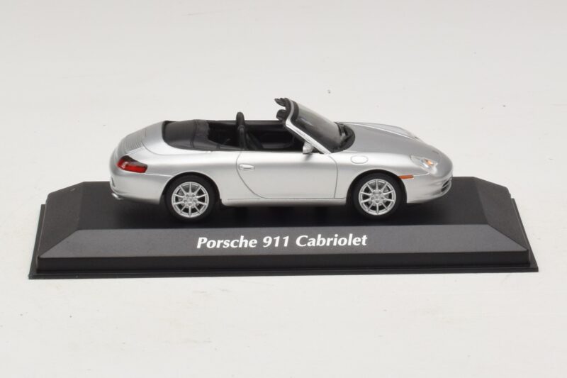 Porsche 911 996 Cabriolet Sølv Maxichamps 1:43 940061031 Metal