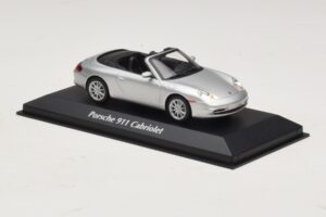Porsche 911 996 Cabriolet Sølv Maxichamps 1:43 940061031 Metal — billede 3 af 5