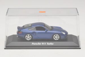 Porsche 911 996 Turbo Blue Metallic Maxichamps 1:43 940069301 Metal — billede 4 af 5
