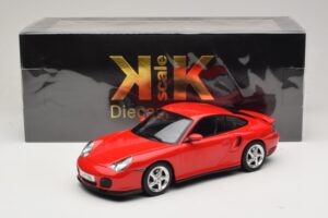 Porsche 911 996 Turbo Rød KK-Scale 1:18 KKDC181474 Metal — billede 6 af 6
