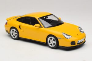Porsche 911 996 Turbo Gul KK-Scale 1:18 KKDC181473 Metal — billede 4 af 6