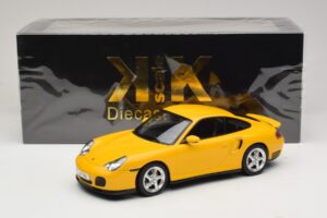 Porsche 911 996 Turbo Gul KK-Scale 1:18 KKDC181473 Metal — billede 6 af 6