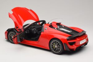 Porsche 918 Spyder Weissach Package Guards Red AUTOart 1:12 12122 Metal — billede 5 af 8