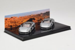 Porsche Carrera GT Spider & Coupé Sæt Sølv Minichamps 1:43 WAP02010314 Metal — billede 2 af 5