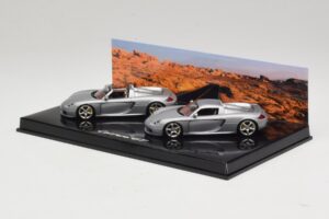 Porsche Carrera GT Spider & Coupé Sæt Sølv Minichamps 1:43 WAP02010314 Metal — billede 3 af 5