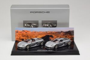 Porsche Carrera GT Spider & Coupé Sæt Sølv Minichamps 1:43 WAP02010314 Metal — billede 5 af 5