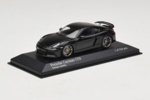 Porsche Cayman GT4 981 Black Metallic Minichamps 1:43 410066121 Metal — billede 2 af 5