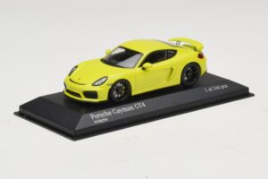 Porsche Cayman GT4 981 Grøn Minichamps 1:43 410066122 Metal — billede 2 af 5