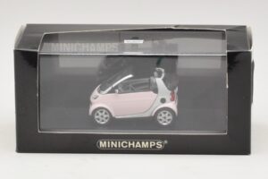 Smart Fortwo 450 Cabriolet Hvid Legally Blonde 2 Erstatningskasse Minichamps 1:43 402173900-R1 Metal — billede 5 af 5