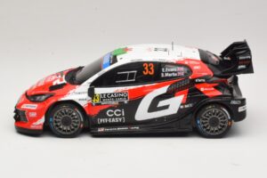 Toyota GR Yaris Rally1 #33 E. Evans / S. Martin Rally Monte Carlo 2026 IXO 1:18 18RMC269B Metal — billede 3 af 6