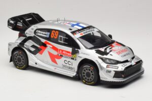 Toyota GR Yaris Rally1 #69 K. Rovanpera / J. Halttunen Rally Portugal 2025 IXO 1:18 18RMC250B Metal — billede 4 af 6