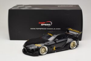 Toyota Supra GR A90 Pandem V1.0 Sort TopSpeed 1:18 TS0307 Resin — billede 6 af 6