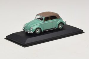 Volkswagen 1200 Cabriolet Stoftag Grøn Minichamps 1:43 430052042 Metal — billede 2 af 5