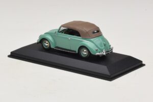 Volkswagen 1200 Cabriolet Stoftag Grøn Minichamps 1:43 430052042 Metal — billede 3 af 5