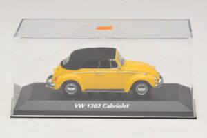 Volkswagen 1302 Cabriolet Gul Maxichamps 1:43 940055030 Metal — billede 4 af 5