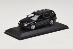 Volkswagen Golf Mk4 Variant Sport Highline BBS Edition Sort Erstatningsæske Minichamps 1:43 GOLF008-R1 Metal — billede 2 af 5