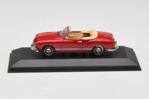Volkswagen Karmann Ghia Cabriolet Mørkerød Minichamps 1:43 5032 Metal