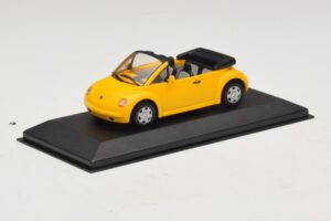 Volkswagen New Beetle Cabriolet Gul Minichamps 1:43 BEETLE002 Metal — billede 2 af 5