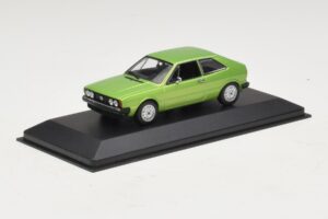 Volkswagen Scirocco Mk1 Grøn Metallic Erstatningskasse Maxichamps 1:43 940050420-R1 Metal — billede 2 af 5
